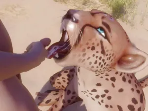 Furry Girl Mates With a Man Furry monster